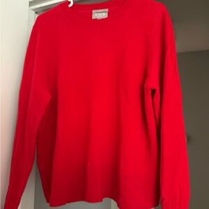 J. Crew Red Cashmere Sweater